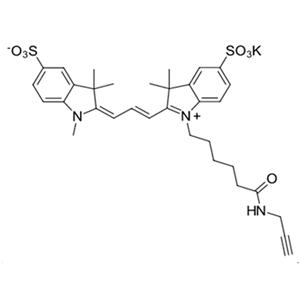 Sulfo-Cyanine3 alkyne，2055138-87-7，磺化Cy3炔烴