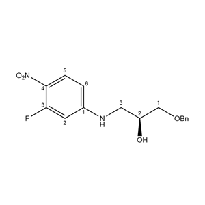 （S）-1-芐氧基-3-（3-氟-4-硝基苯基氨基）丙醇