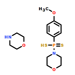 (4-甲氧基苯基)嗎啉基-二硫代膦酸與嗎啉的化合物