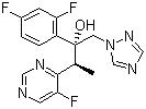 CAS 登錄號(hào)：137234-62-9, 伏立康唑, (2R,3S)-2-(2,4-二氟苯基)-3-(5-氟嘧啶-4-基)-1-(1H-1,2,4-三唑-1-基)-2-丁醇