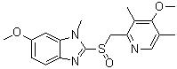 CAS 登錄號(hào)：784143-42-6, 6-甲氧基-2-[[(4-甲氧基-3,5-二甲基-2-吡啶基)甲基]亞磺?；鵠-1-甲基-1H-苯并咪唑