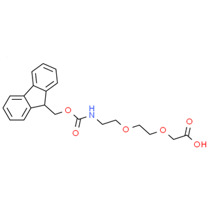 [2-[2-(Fmoc-氨基)乙氧基]乙氧基]乙酸 Fmoc-AEEA 
