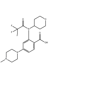 4-（4-甲基哌嗪-1-基）-2-（2,2,2-三氟-N-（四氫-2H-吡喃-4-基）乙酰胺）苯甲酸
