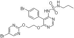 CAS 登錄號(hào)：441798-33-0, 馬西替坦, N-[5-(4-溴苯基)-6-[2-[(5-溴-2-嘧啶基)氧]乙氧基]-4-嘧啶基]-N'-丙基磺酰胺