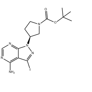 (S)-叔-丁基 3-(4-氨基-3-碘-1H-吡唑并[3,4-D]嘧啶-1-基)