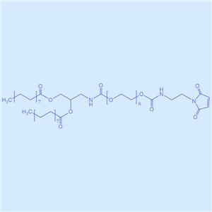 1,2-二肉豆蔻酰-rac-甘油-3-聚乙二醇馬來(lái)酰亞胺,DMG-PEG-MAL,試劑