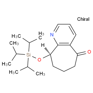 (R)-9-((三異丙基硅基)氧基-6,7,8,9-四氫-5H-環(huán)庚[B]吡啶-5-鹽酸鹽 1190363-45-1