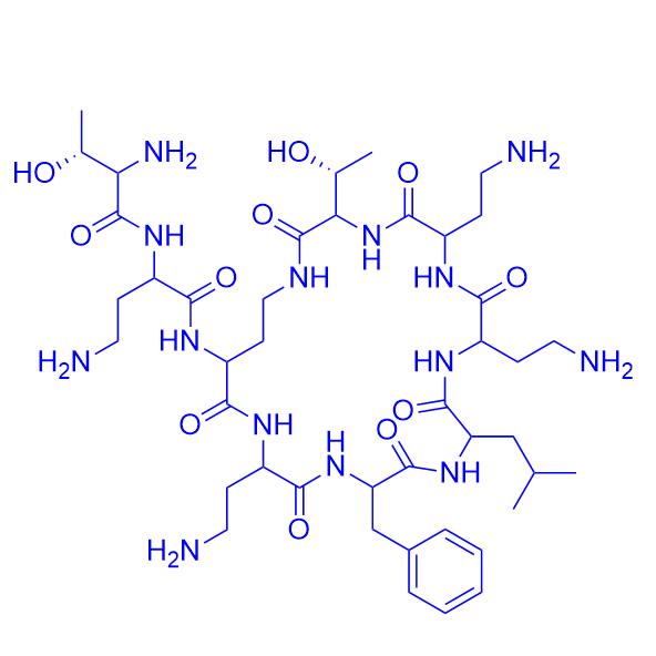 Polymyxin B nonapeptide 86408-36-8；2220175-42-6.png