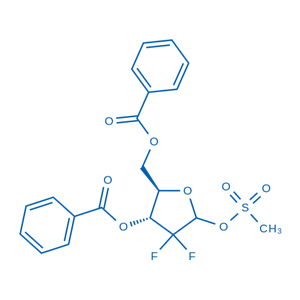2-脫氧-2,2-二氟-D-赤式-五呋喃糖-3,5-二苯甲酯-1-甲磺酸酯  122111-11-9
