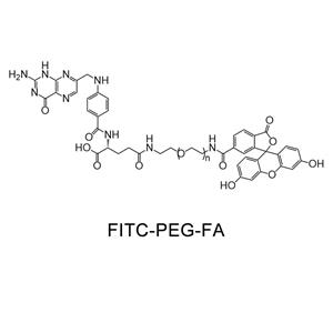 熒光素-聚乙二醇-葉酸，F(xiàn)ITC-PEG-FA/NH2/BIOTIN/N3/炔基