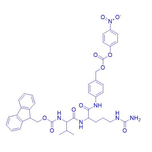 Fmoc-Val-Cit-PAB-PNP 863971-53-3.png