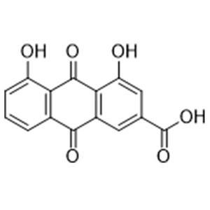 大黃酸;1,8-二羥基-3-羧基蒽醌478-43-3