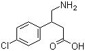 CAS 登錄號(hào)：1134-47-0, 巴氯芬, 4-氨基-3-(4-氯苯基)-丁酸