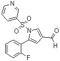 CAS 登錄號(hào)：881677-11-8, 5-(2-氟苯基)-1-[(吡啶-3-基)磺?；鵠-1H-吡咯-3-甲醛