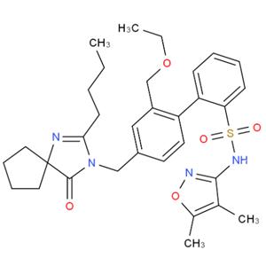 4'-[(2-丁基-4-氧代-1,3-二氮雜螺[4.4]壬-1-烯-3-基)甲基]-N-(4,5-二甲基-3-異惡唑基)-2'-(乙氧基甲基)-[1,1'-聯(lián)苯]-2-磺酰胺