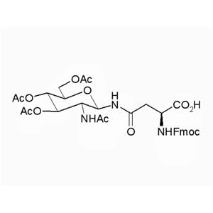 N-(9-芴甲氧羰基)-N'-(2-乙酰氨基-2-脫氧-3,4,6-三-O-乙?；?BETA-D-吡喃葡萄糖基)-L-天冬酰胺 131287-39-3