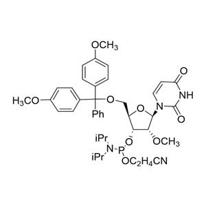 5'-O-(4,4-二甲氧基三苯甲基)-2'-O-甲基尿苷-3'-(2-氰基乙基-N,N-二異丙基)亞磷酰胺 6級(jí)