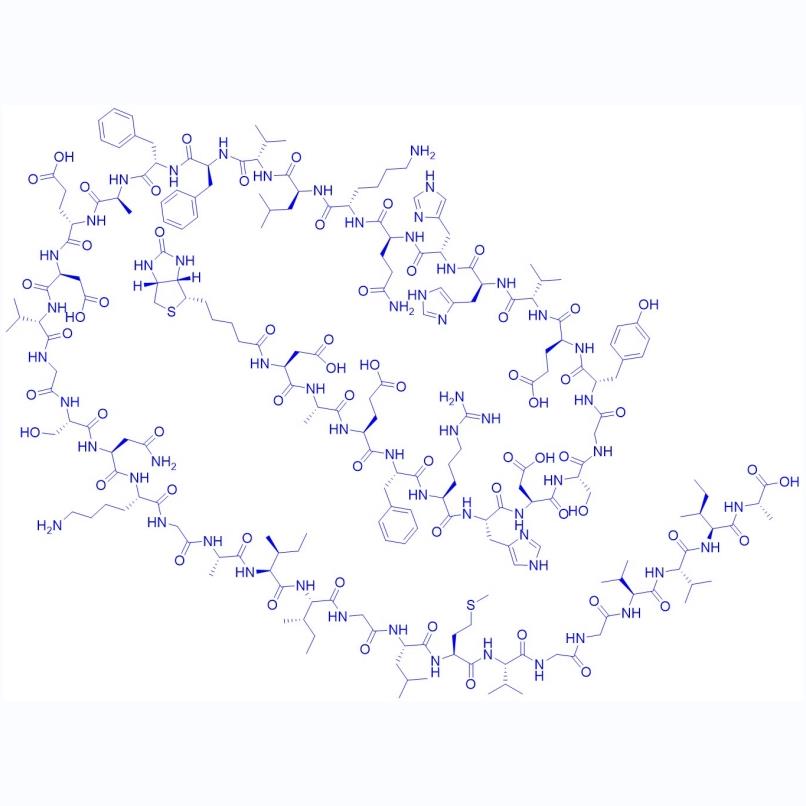 Biotinyl-β-Amyloid (1-42) 1802086-20-9.png