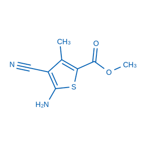 2-氨基-3-氰基-4-甲基-5-甲氧甲酰基噻吩