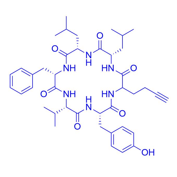 Cyclo(Val-Tyr-Hpg-Leu-Leu-Phe) 1446322-72-0.png