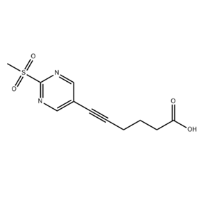 6-(2-(甲基磺?；?嘧啶-5-基)己-5-炔酸