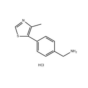 (4-(4-甲基噻唑-5-基)苯基)甲胺鹽酸鹽