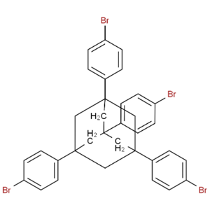 1,3,5,7-四(溴苯基)金剛烷   1,3,5,7-tetrakis(4-bromophenyl)adamantane    144970-36-5 克級供貨，可按需分裝  