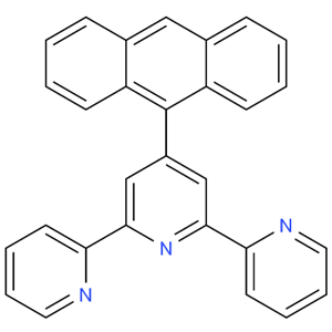 4-(9-蒽基)-2,2':6',2''-三聯(lián)吡啶  4'-anthracen-9-yl-2,2':6',2''-terpyridine 163087-28-3 公斤級供貨，可按需分裝 