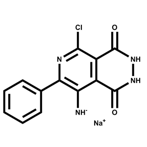 8-氨基-5-氯-7-苯基-2,3-二氫吡啶并[3,4-d]噠嗪-1,4-二酮鈉鹽