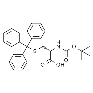 Boc-Cys(Trt)-OH，N-叔丁氧羰基-S-三苯甲基-L-半胱氨酸