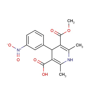 2,6-二甲基-5-甲氧基羰基-4-(3-硝基苯)-1,4-二氫吡啶-3-甲酸 74936-72-4