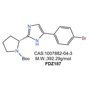 (S)-2-(5-(4-溴苯基)-1H-咪唑-2-基)吡咯烷-1-羧酸叔丁酯