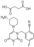 CAS 登錄號：1029877-94-8, 曲格列汀琥珀酸鹽