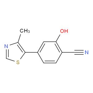 2-羥基-4-(4-甲基噻唑-5-基)苯甲腈