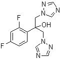 CAS 登錄號(hào)：86386-73-4, 氟康唑, 2-(2,4-二氟苯基)-1,3-雙(1H-1,2,4-三唑-1-基)-2-丙醇