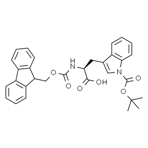 Fmoc-Trp(Boc)-OH，N-(9-芴甲氧羰基)-N1-叔丁氧羰基-L-色氨酸