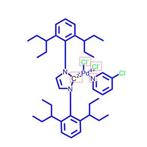 二氯[1,3-雙(2,6-二-3-戊基苯基)咪唑-2-亞基](3-氯吡啶基)合鈀(II)1158652-41-5