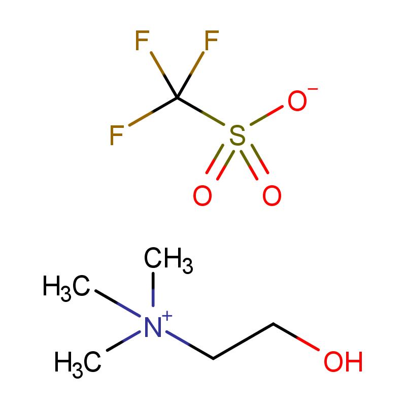 165553-69-5 羥乙基三甲基銨三氟甲烷磺酸鹽 結(jié)構(gòu)式圖片