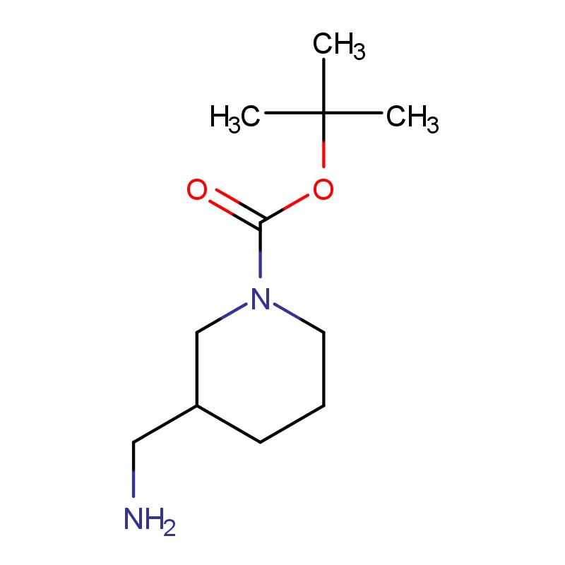 140645-23-4 (R)-1-Boc-3-氨甲基哌啶 結(jié)構(gòu)式圖片