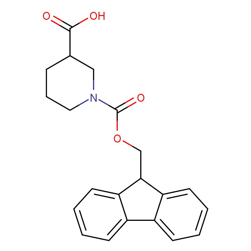 193693-67-3 (R)-1-芴甲氧羰基哌啶-3-甲酸 結(jié)構(gòu)式圖片