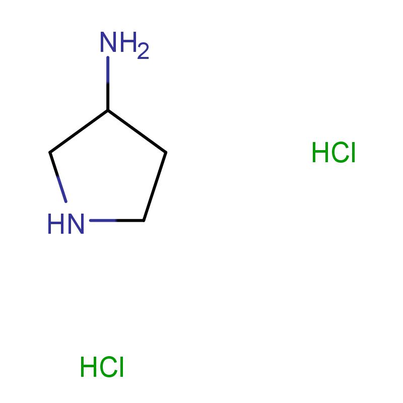 116183-81-4 (R)-(-)-3- 氨基吡咯烷二鹽酸鹽 結(jié)構(gòu)式圖片