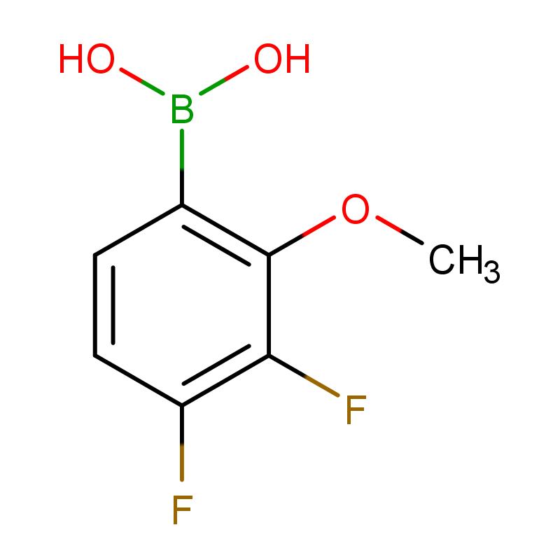 905583-06-4 (3,4-二氟-2-甲氧基苯基)硼酸 結(jié)構(gòu)式圖片