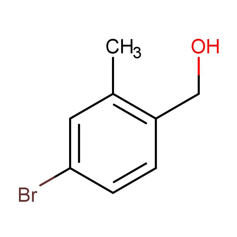 17100-58-2 (4-溴-2-甲基苯基)甲醇 結(jié)構(gòu)式圖片