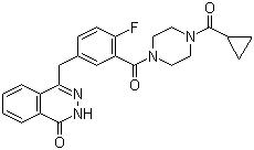 CAS 登錄號：763113-22-0 (937799-91-2), 奧拉帕尼, 1-(環(huán)丙甲?；?-4-[5-[(3,4-二氫-4-氧代-1-酞嗪基)甲基]-2-氟苯甲酰]哌嗪