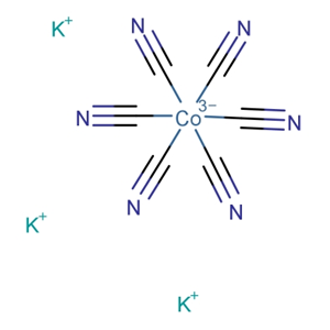 六氰基鈷(III)酸鉀; 鈷氰化鉀；13963-58-1；Potassium hexacyanocobaltate(III); Potassiumcobalticyanine
