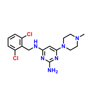 N4-(2,6-二氯芐基)-6-(4-甲基哌嗪-1-基)嘧啶-2,4-二胺