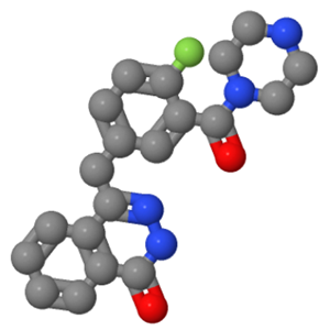 1-[5-[(3,4-二氫-4-氧代-1-酞嗪基)甲基]-2-氟苯甲酰基]哌嗪；763111-47-3