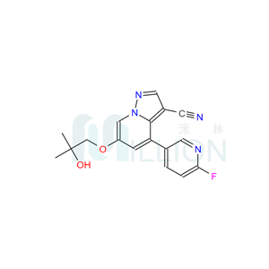 4-(6-氟吡啶-3-基)-6-(2-羥基-2-甲基丙氧基)吡唑并[1,5-A]吡啶-3-甲腈