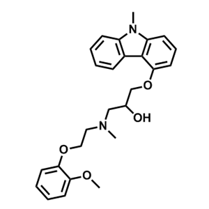 2-Propanol, 1-[[2-(2-methoxyphenoxy)ethyl]methylamino]-3-[(9-methyl-9H-carbazol-4-yl)oxy]-