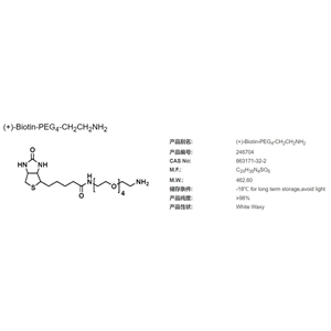 (+)-Biotin-PEG4-CH2CH2NH2